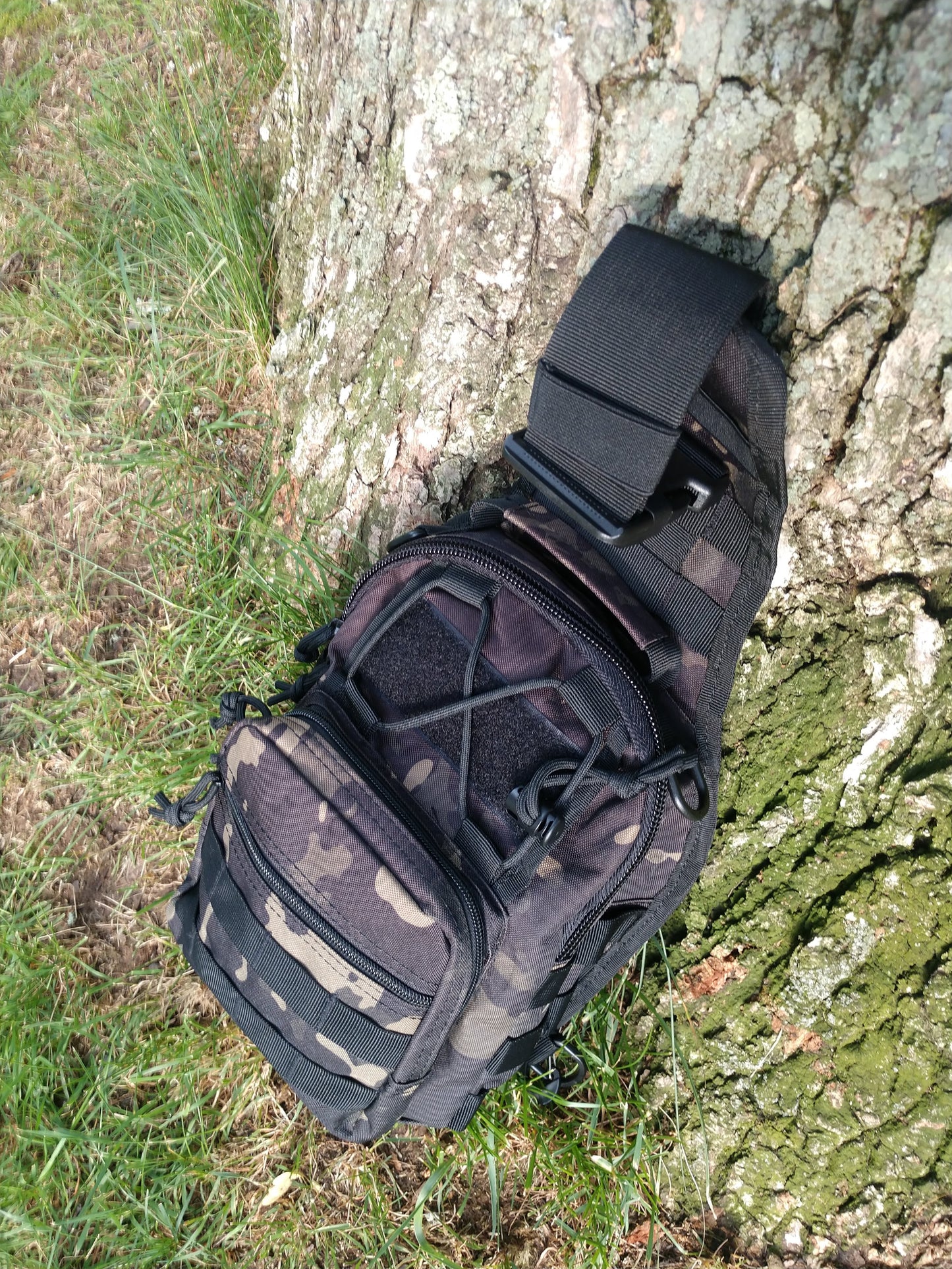 Blackout Camo Molle Sling Bag