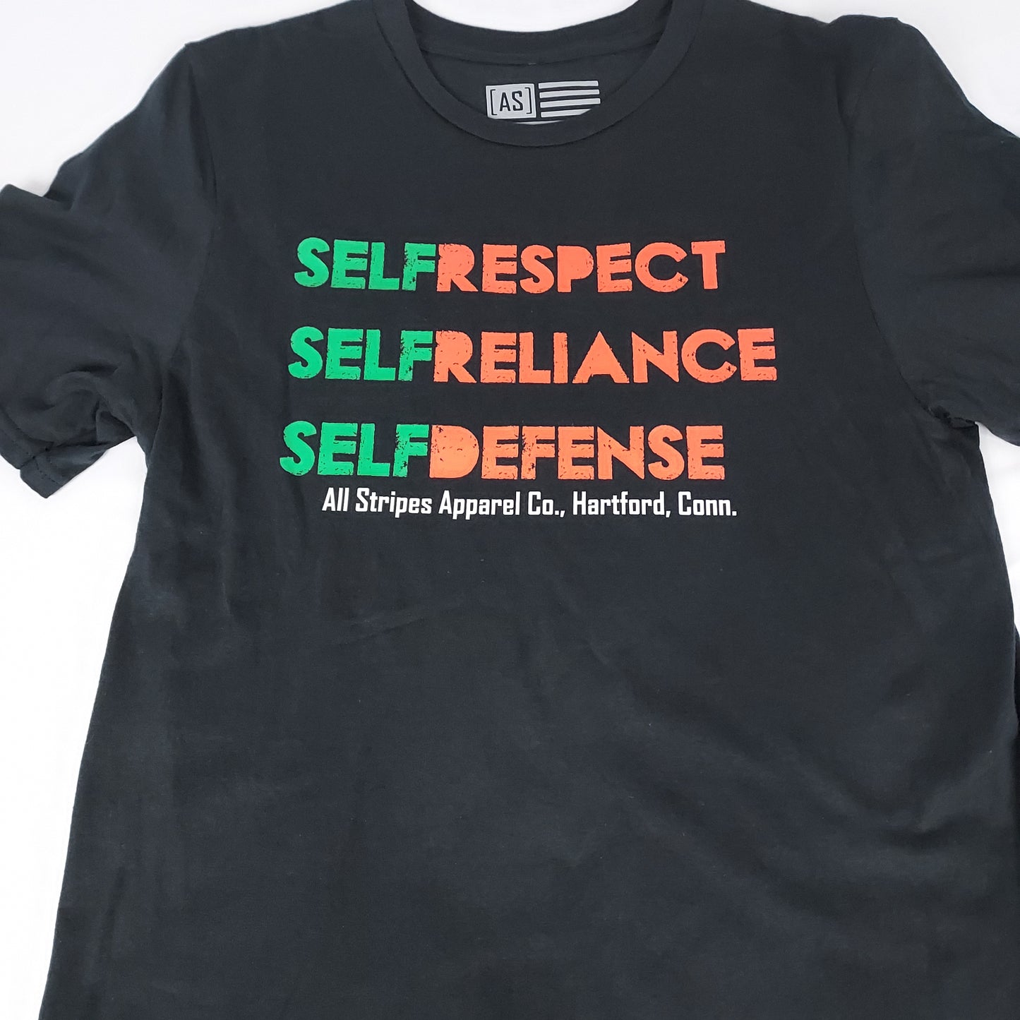 Self Defense T-Shirt in Red, Black & Green