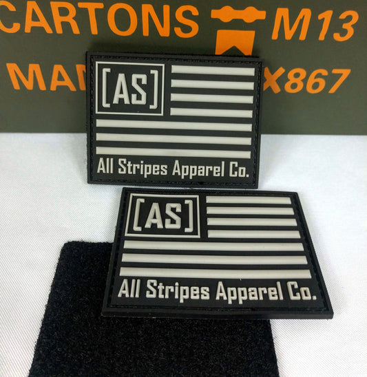 All Stripes Apparel Co. Logo Flag Velcro Patch